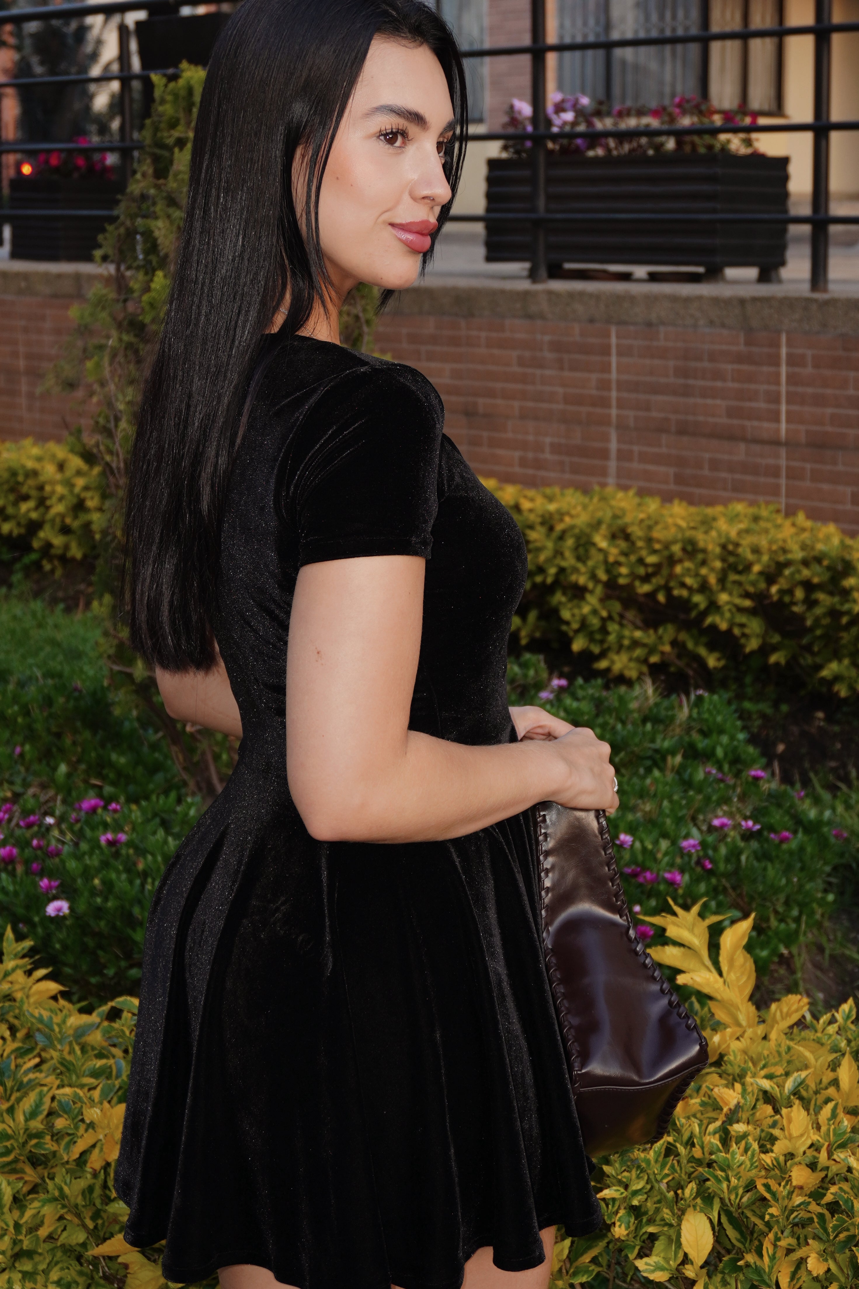 Vestido Velvet Cheli Negro