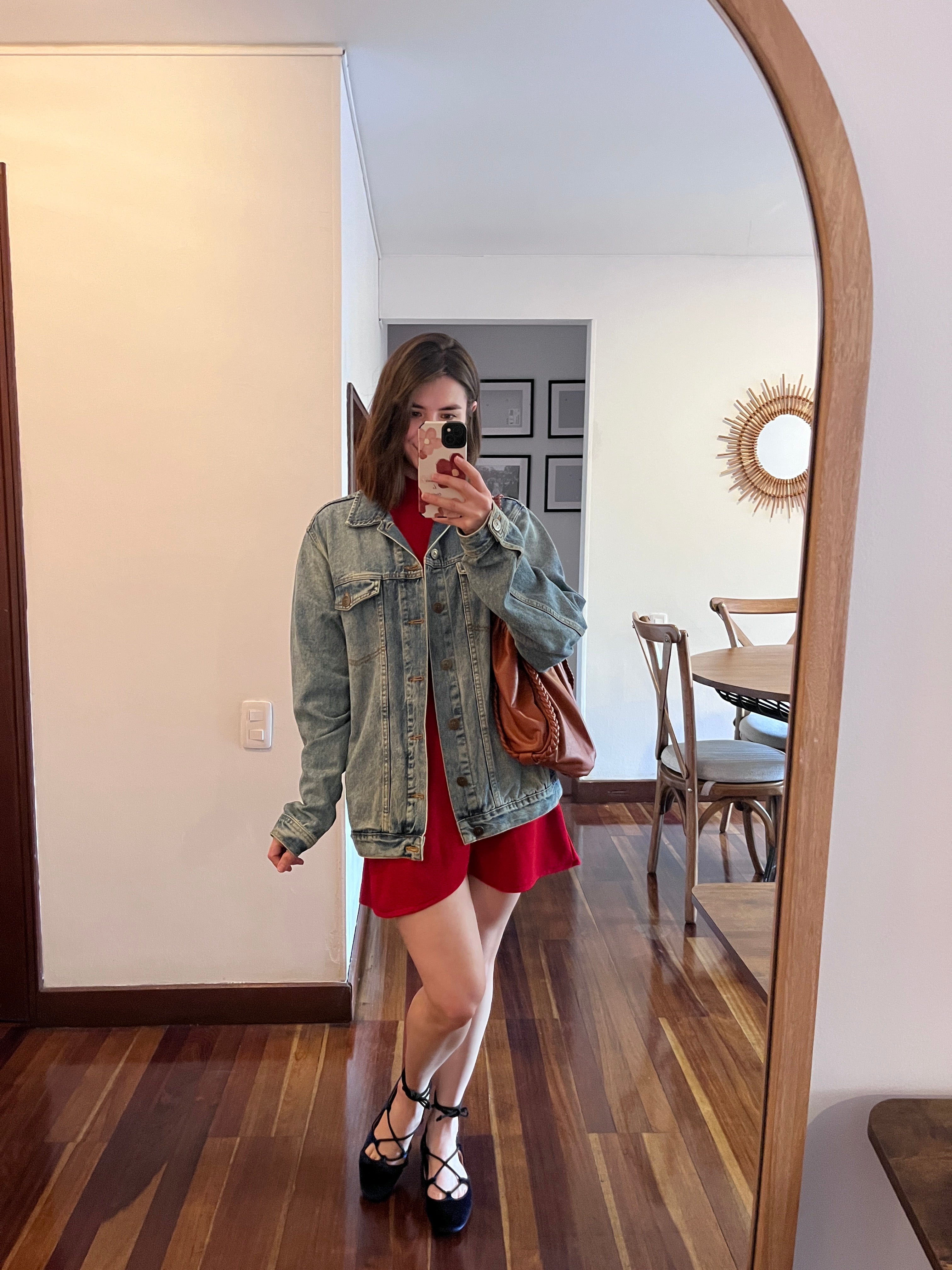 Vestido Carrie Rojo Manga Larga