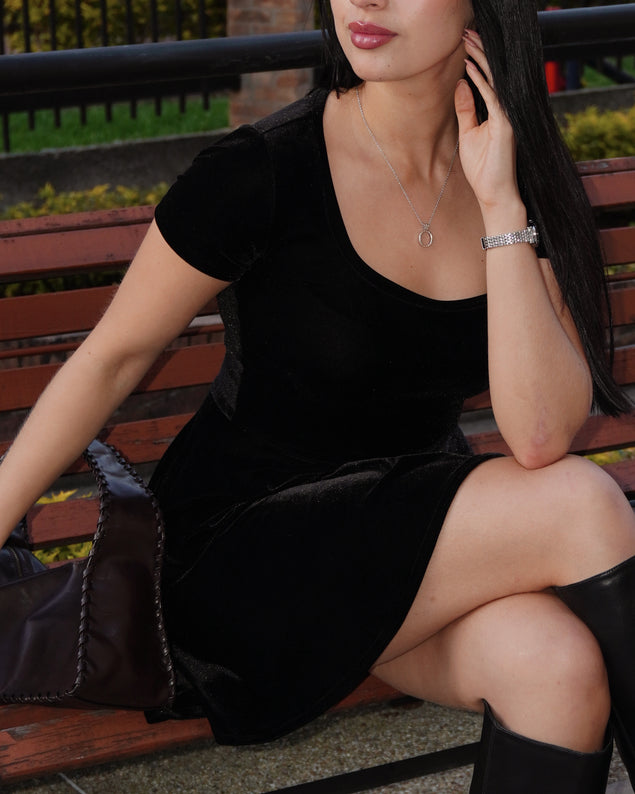 Vestido Velvet Cheli Negro